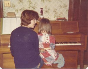 kellie and mom piano